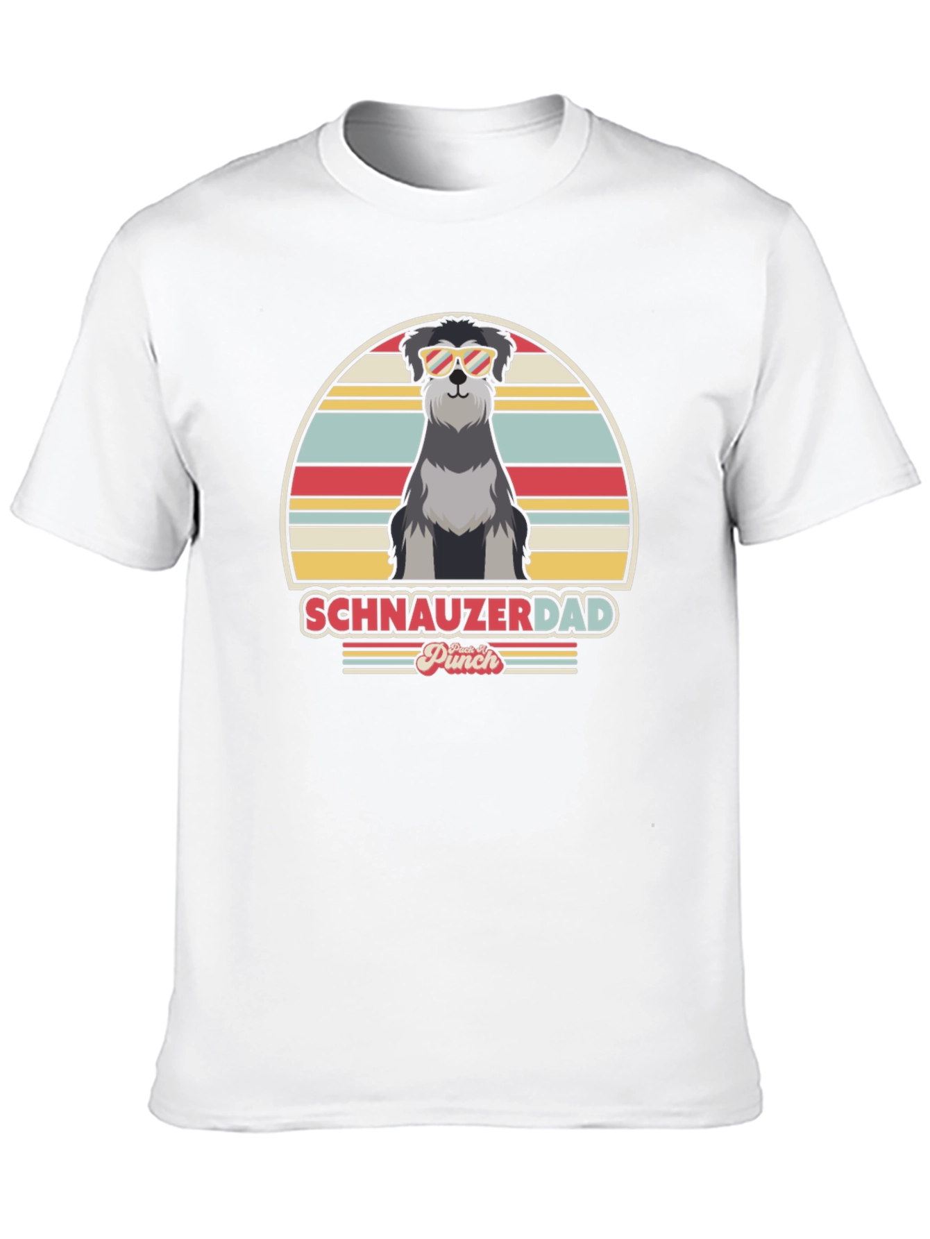 Schnauzer Dad Retro T-Shirt