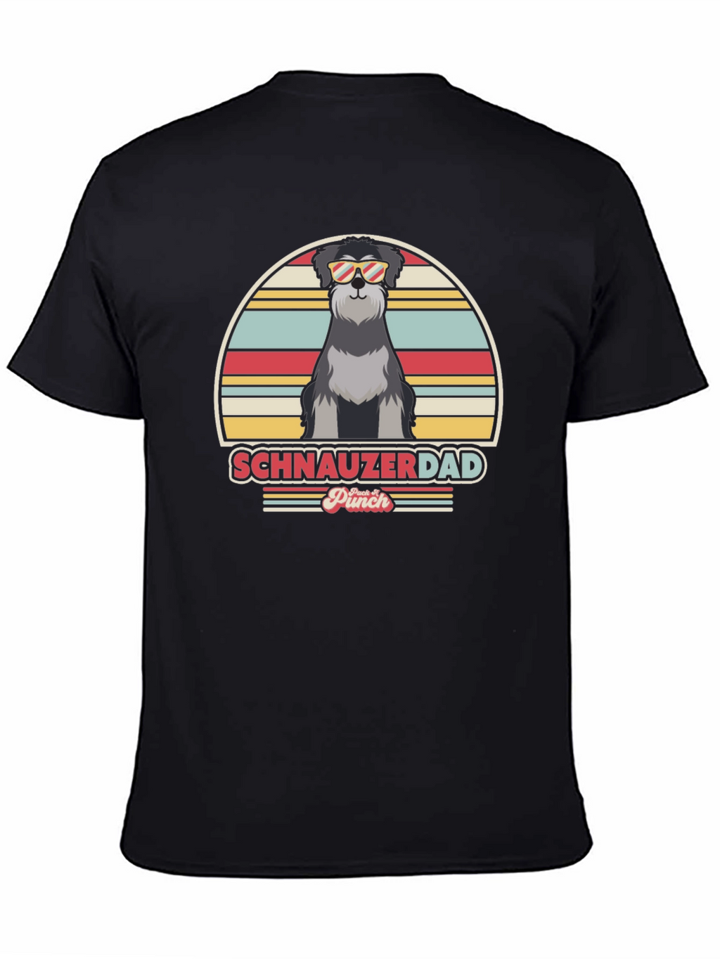 Schnauzer Dad Retro T-Shirt
