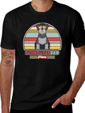 Schnauzer Dad Retro T-Shirt