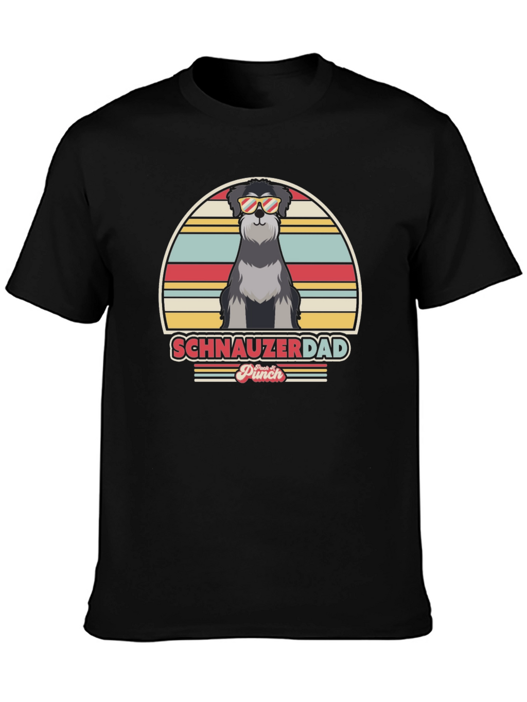 Schnauzer Dad Retro T-Shirt