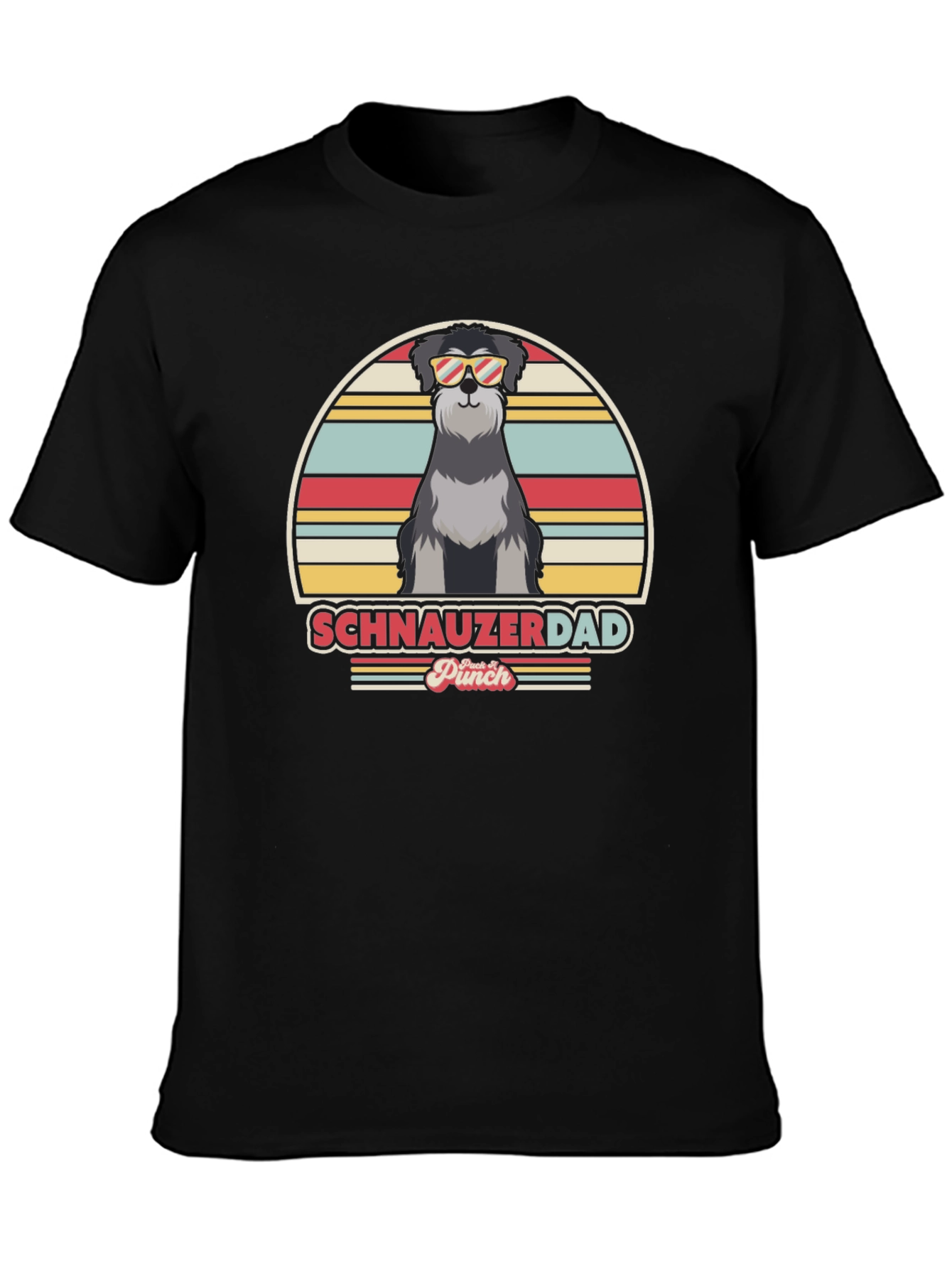 Schnauzer Dad Retro T-Shirt