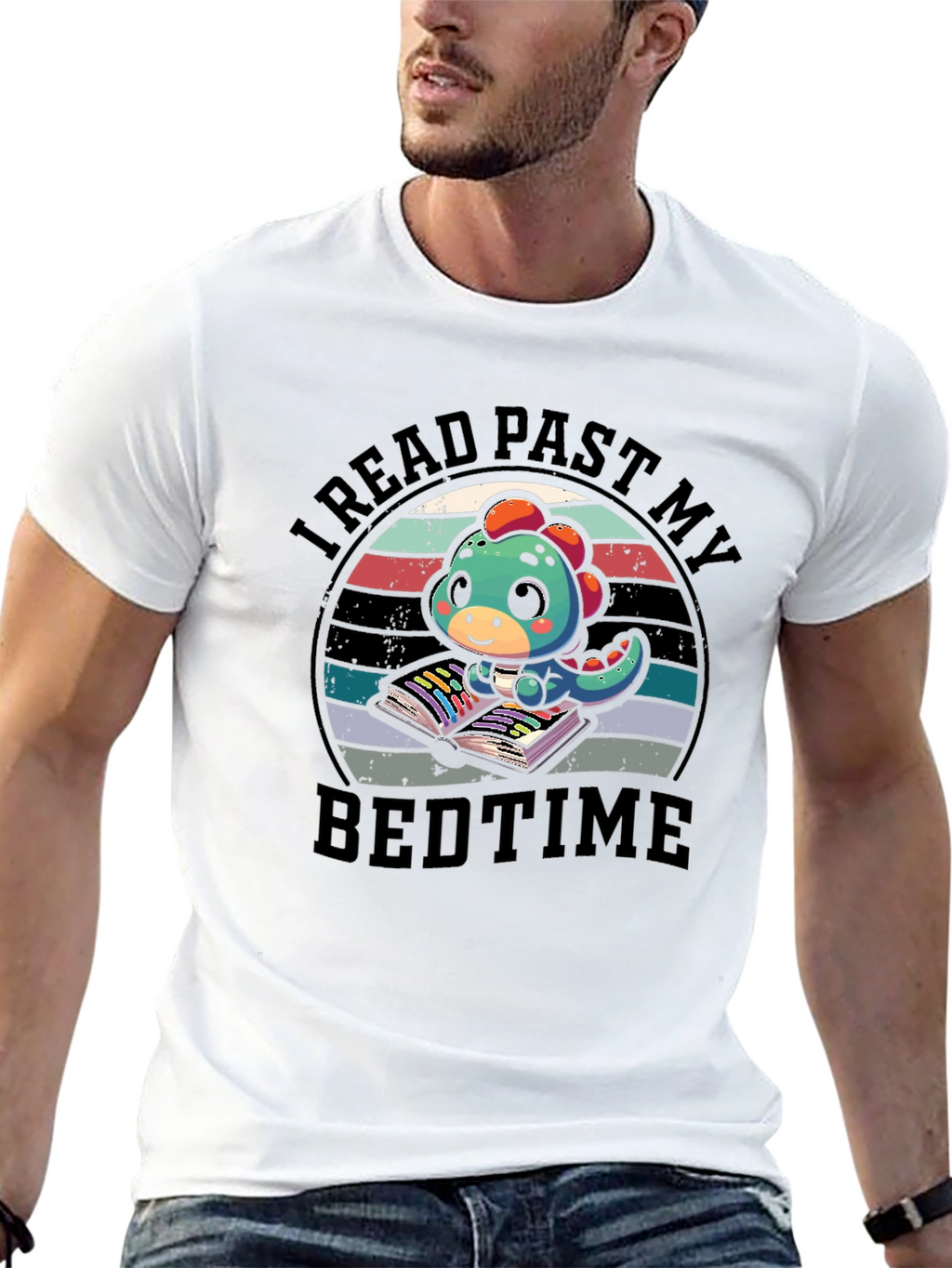 Read Past My Bedtime Dino Graphic Tee