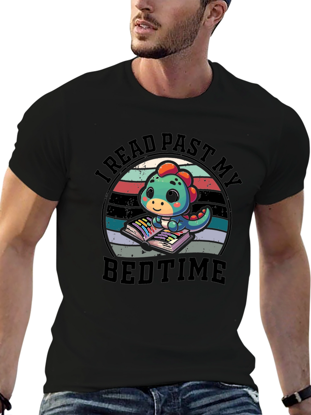 Read Past My Bedtime Dino Graphic Tee