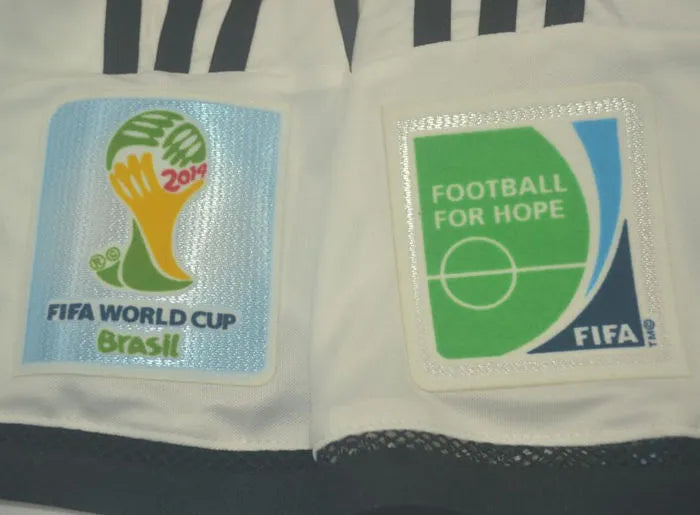 2014 Argentina Home Retro Player Version Soccer Jersey Front
