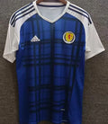 2016 Scotland Home Blue Retro Soccer Jersey Front