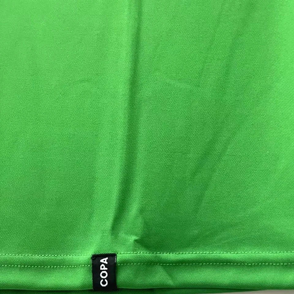 1970 Mexico Home Green Retro Soccer Jersey Detail 3