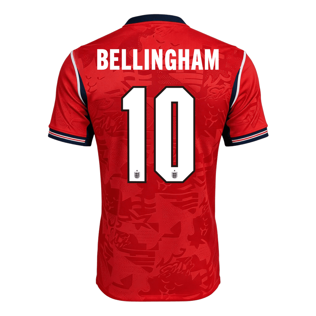 BELLINGHAM #10 England Away Soccer Jersey World Cup 2026 Red Back