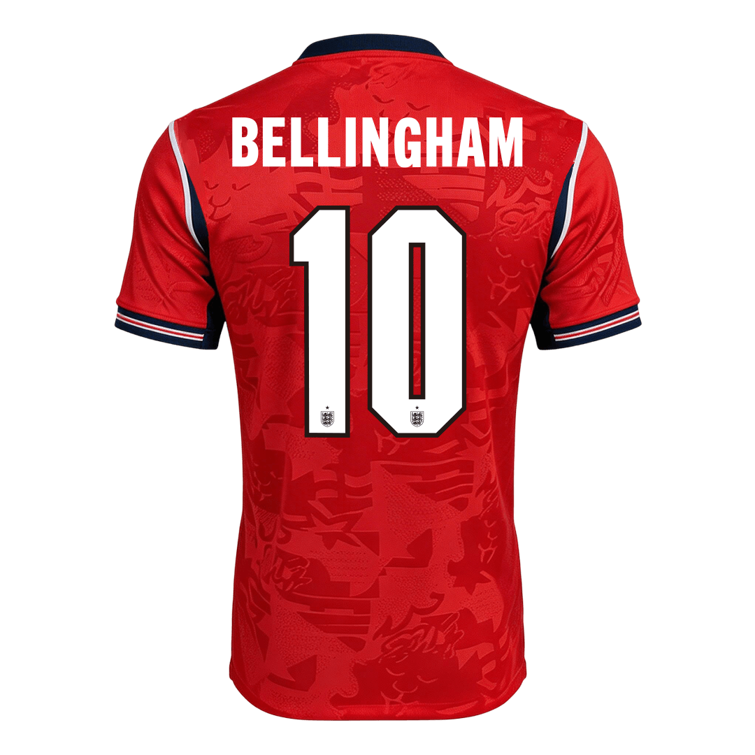 BELLINGHAM #10 England Away Soccer Jersey World Cup 2026 Red Back