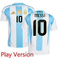MESSI #10 Argentina Home Player Version Soccer Jersey 2024/25 (Have FlFA World Champion 2022 有胸前章) ★★ Front