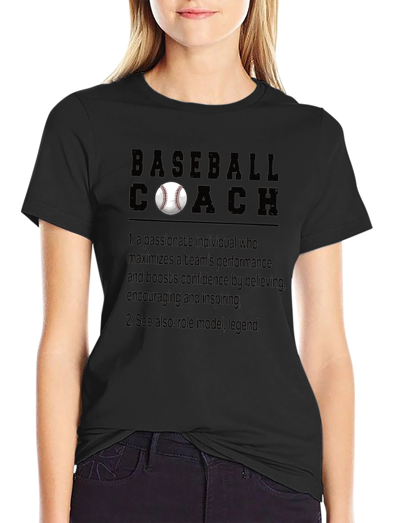Baseball Coach T-Shirt: Passionate Leader Definition