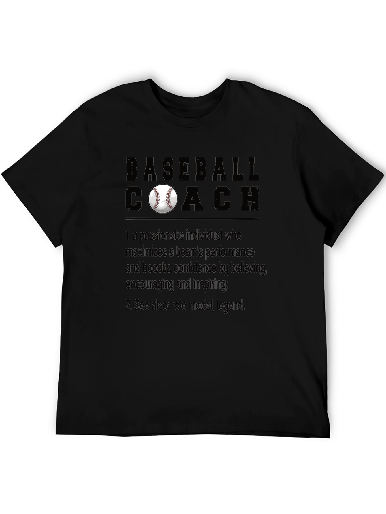 Baseball Coach T-Shirt: Passionate Leader Definition