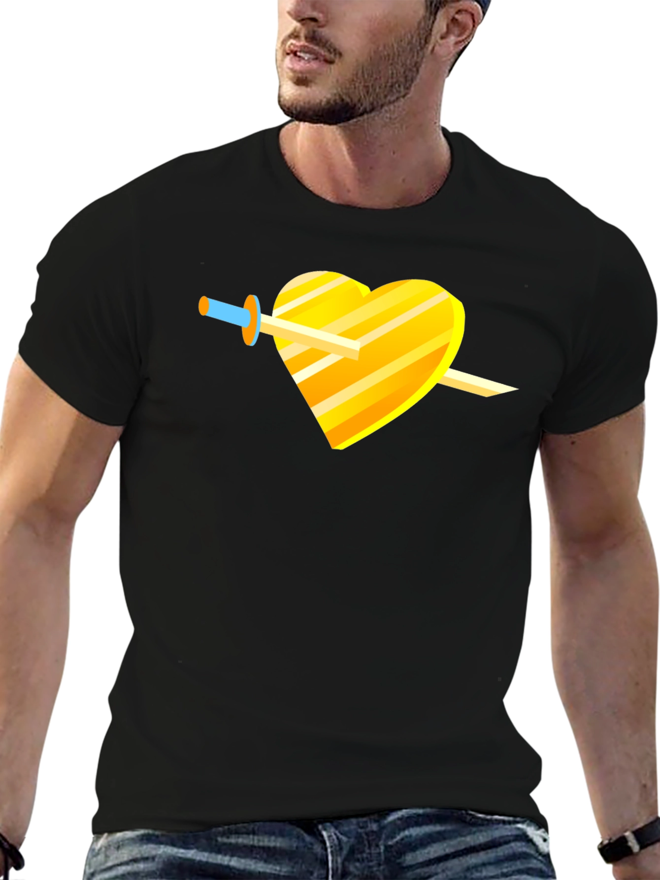 Stabbed Heart Graphic T-Shirt