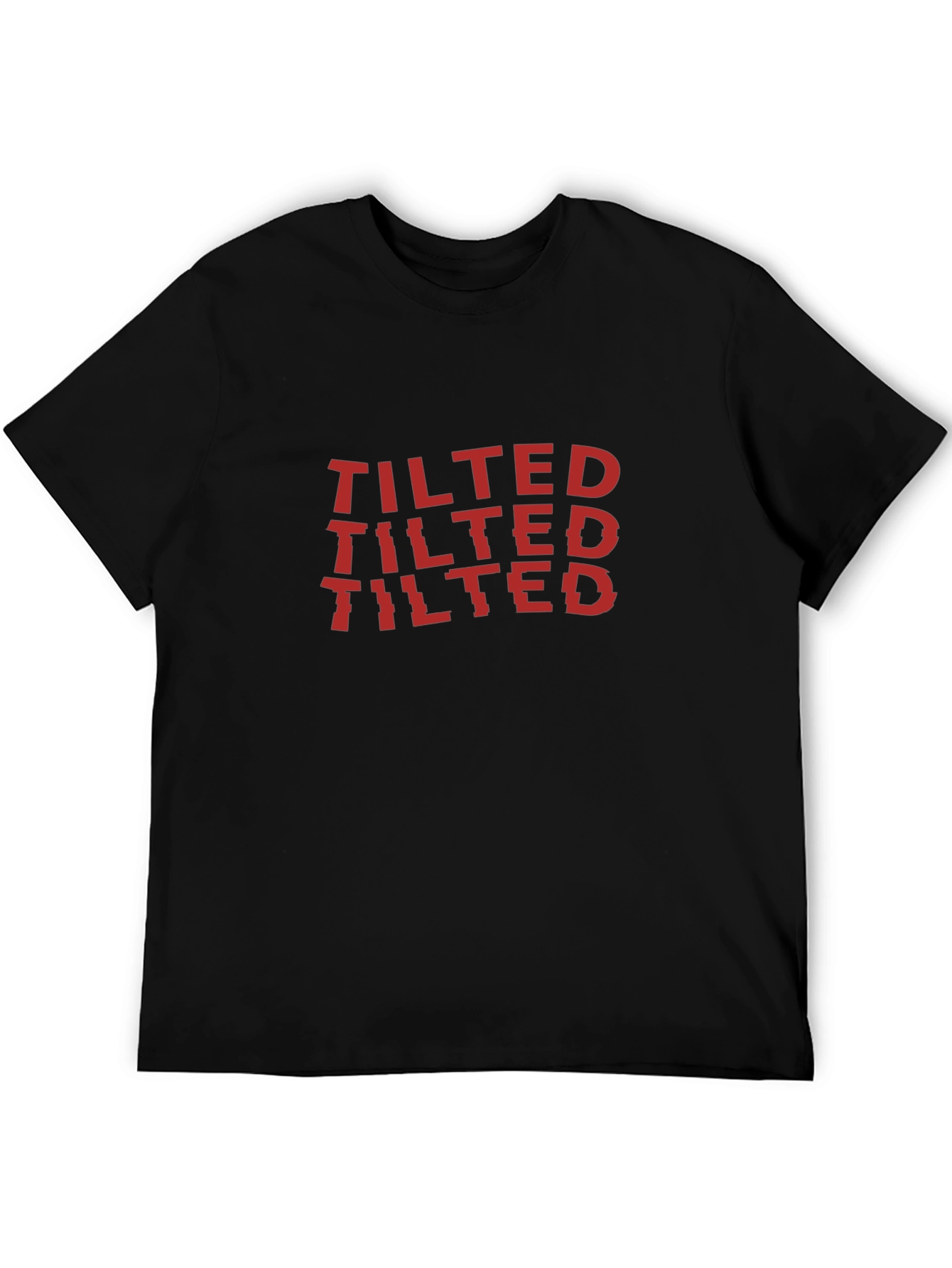 Tilted Graphic Tee - Black