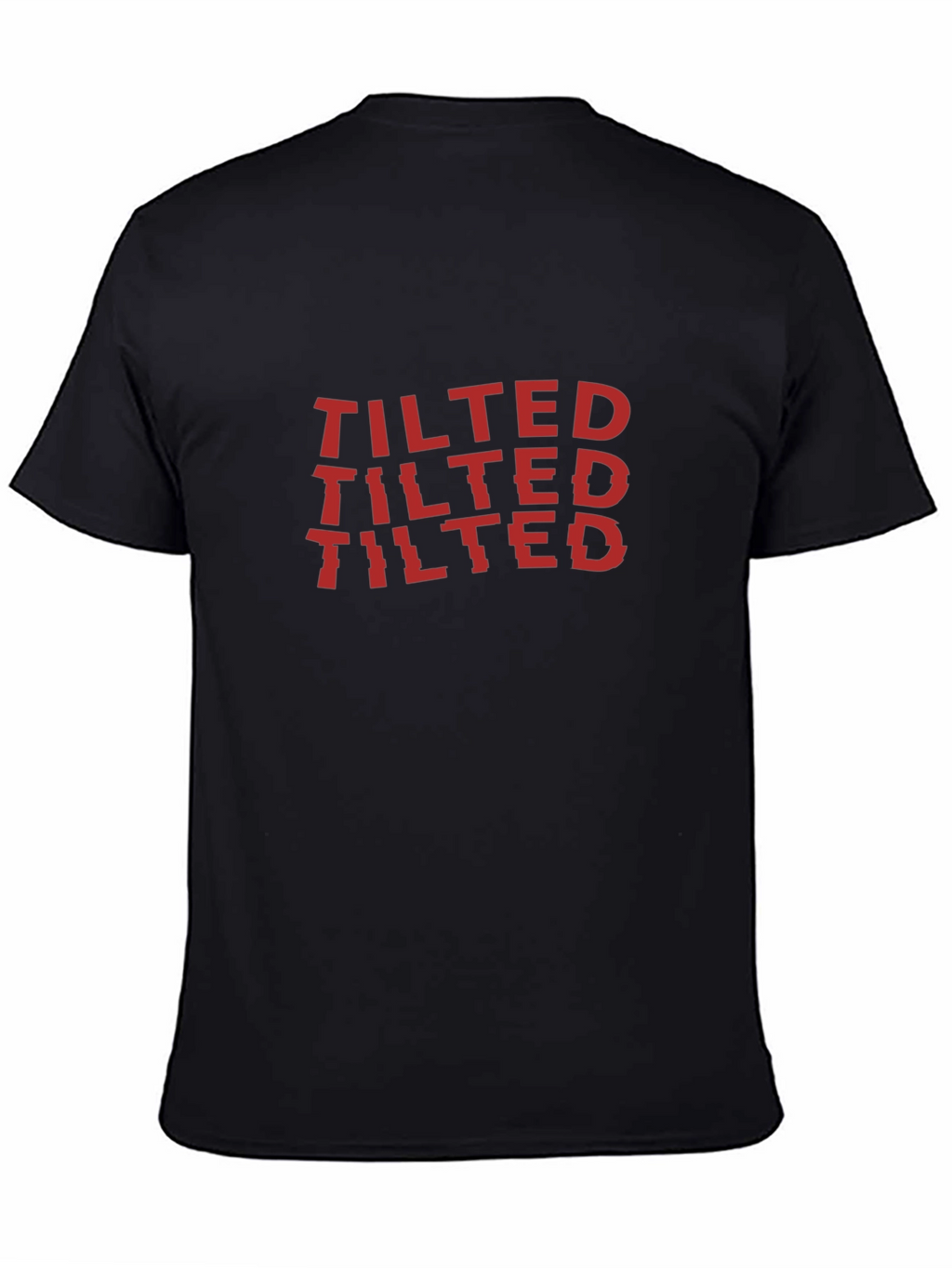 Tilted Graphic Tee - Black