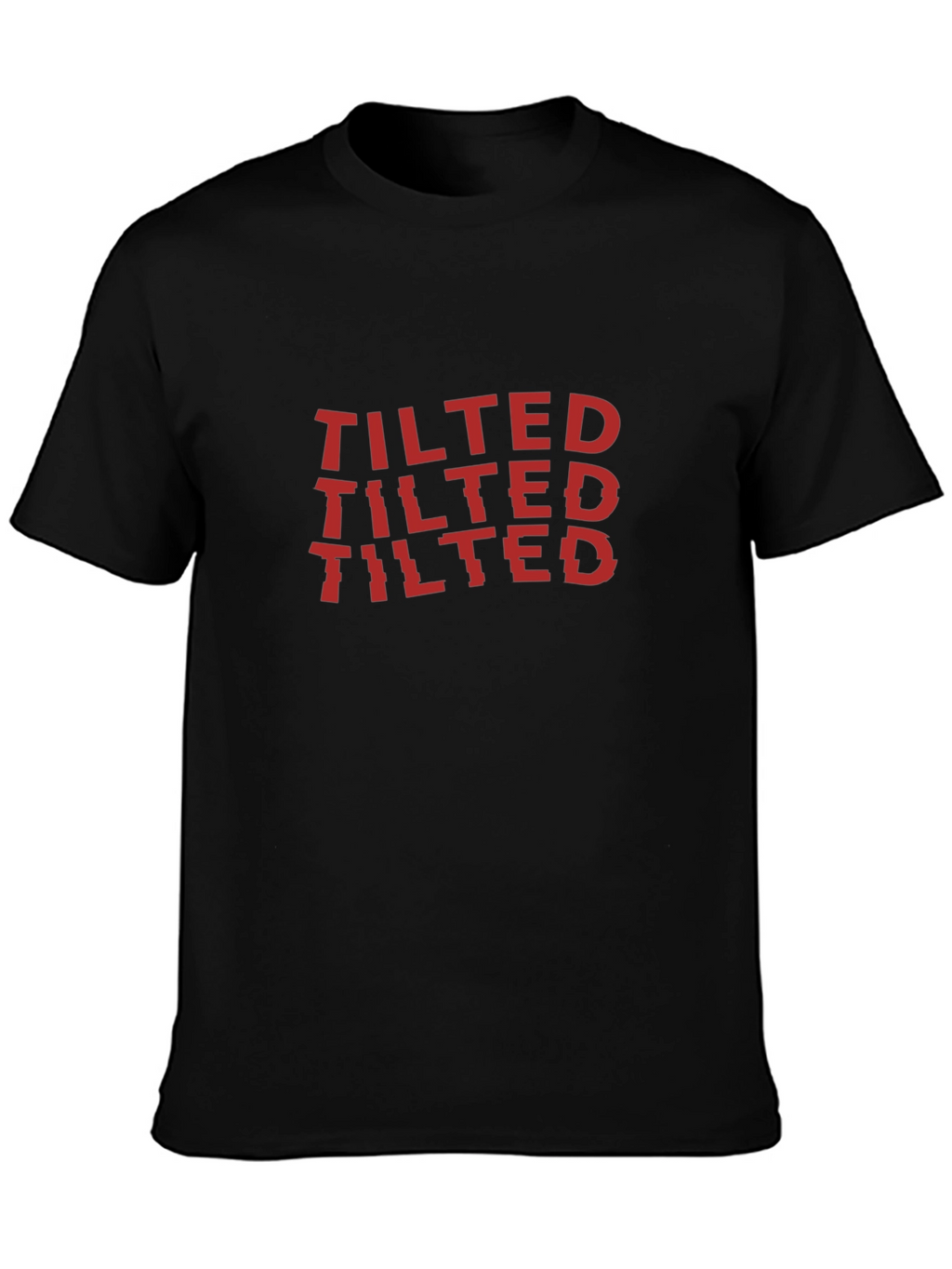 Tilted Graphic Tee - Black