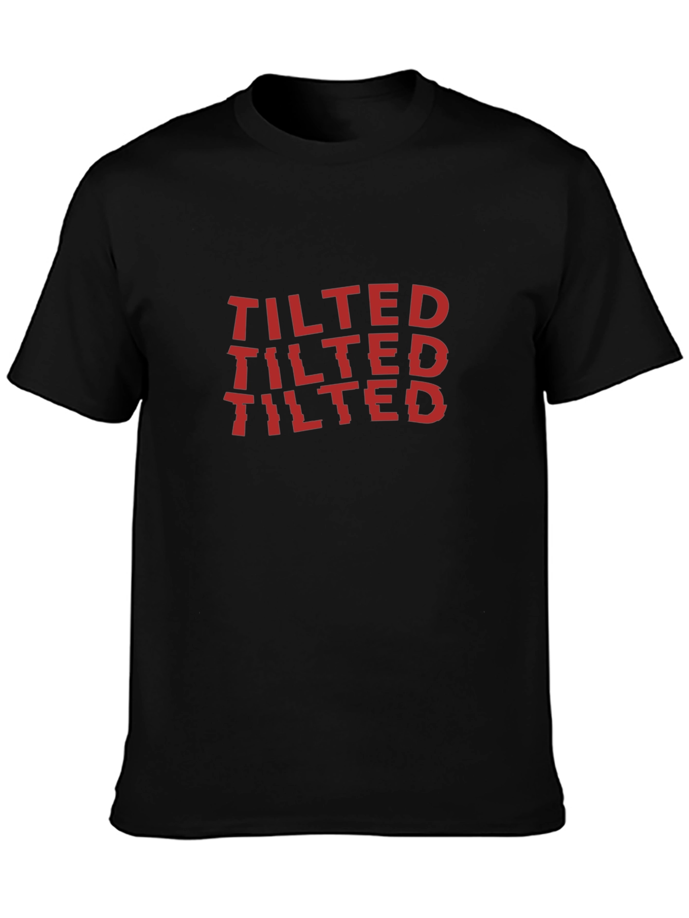 Tilted Graphic Tee - Black