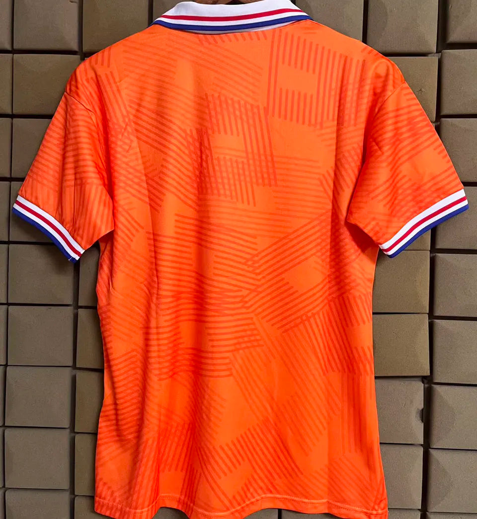 1991/1993 Netherlands Home Orange Retro Soccer Jersey Back