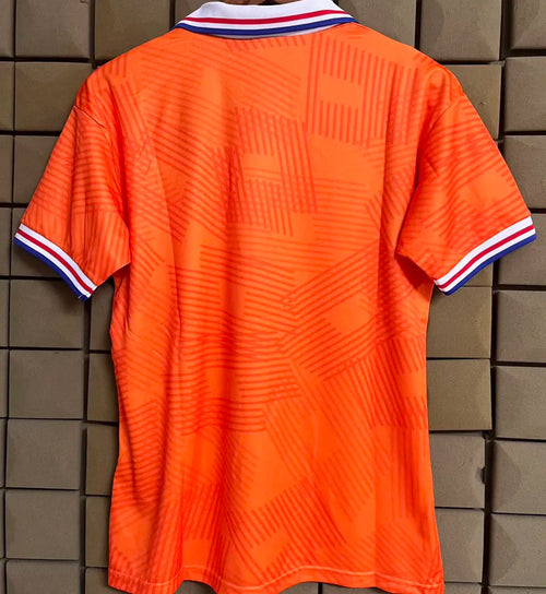 1991/1993 Netherlands Home Orange Retro Soccer Jersey Back