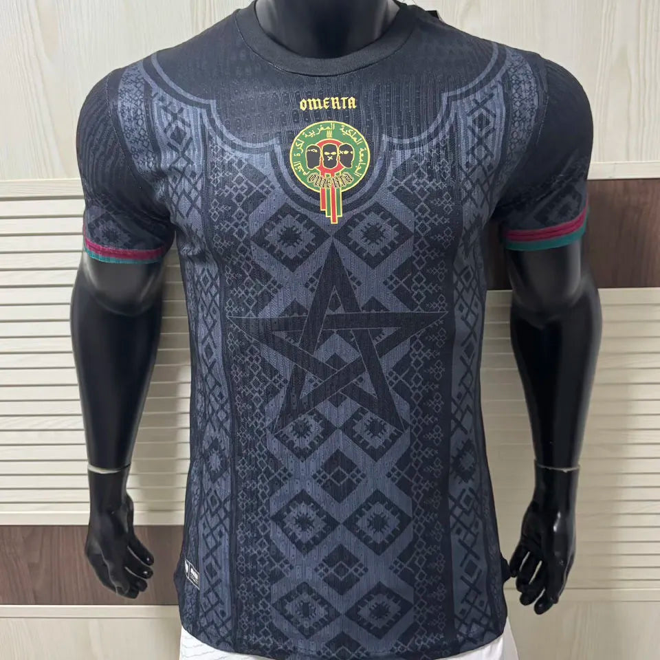 2026 Omerta Black Player Version Soccer Jersey Front