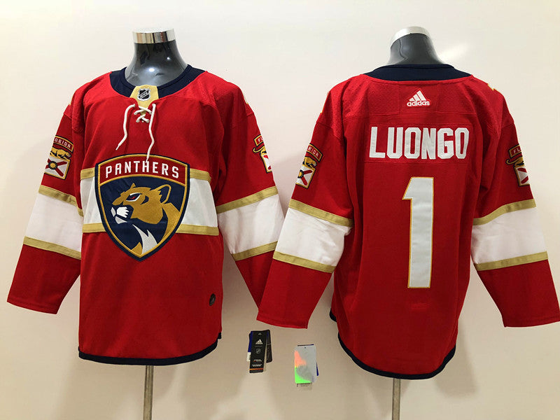 Men's Florida Panthers Roberto Luongo #1 Red Home Breakaway Player Jerseys