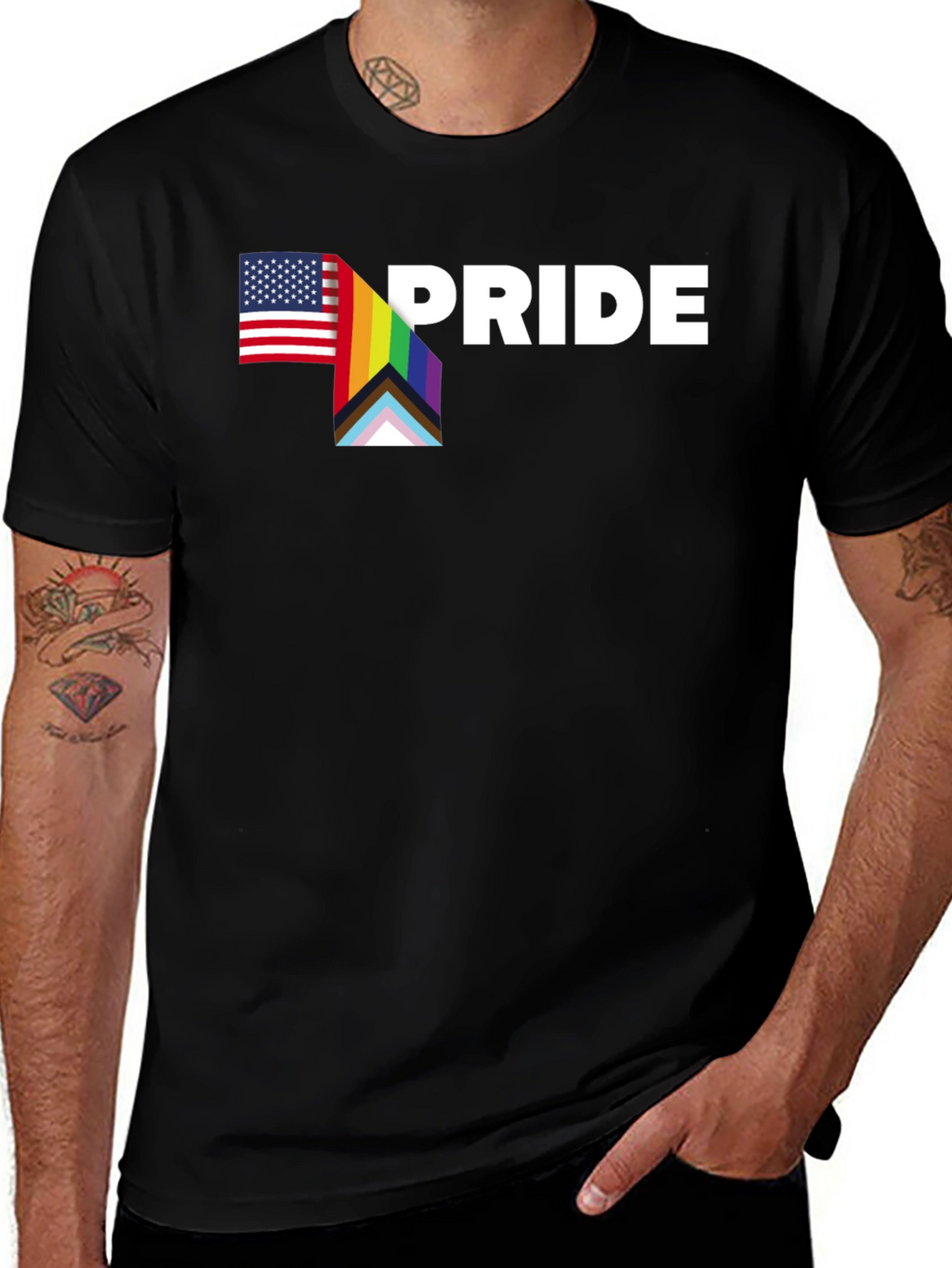 Pride USA LGBTQ+ T-Shirt - Celebrate Diversity