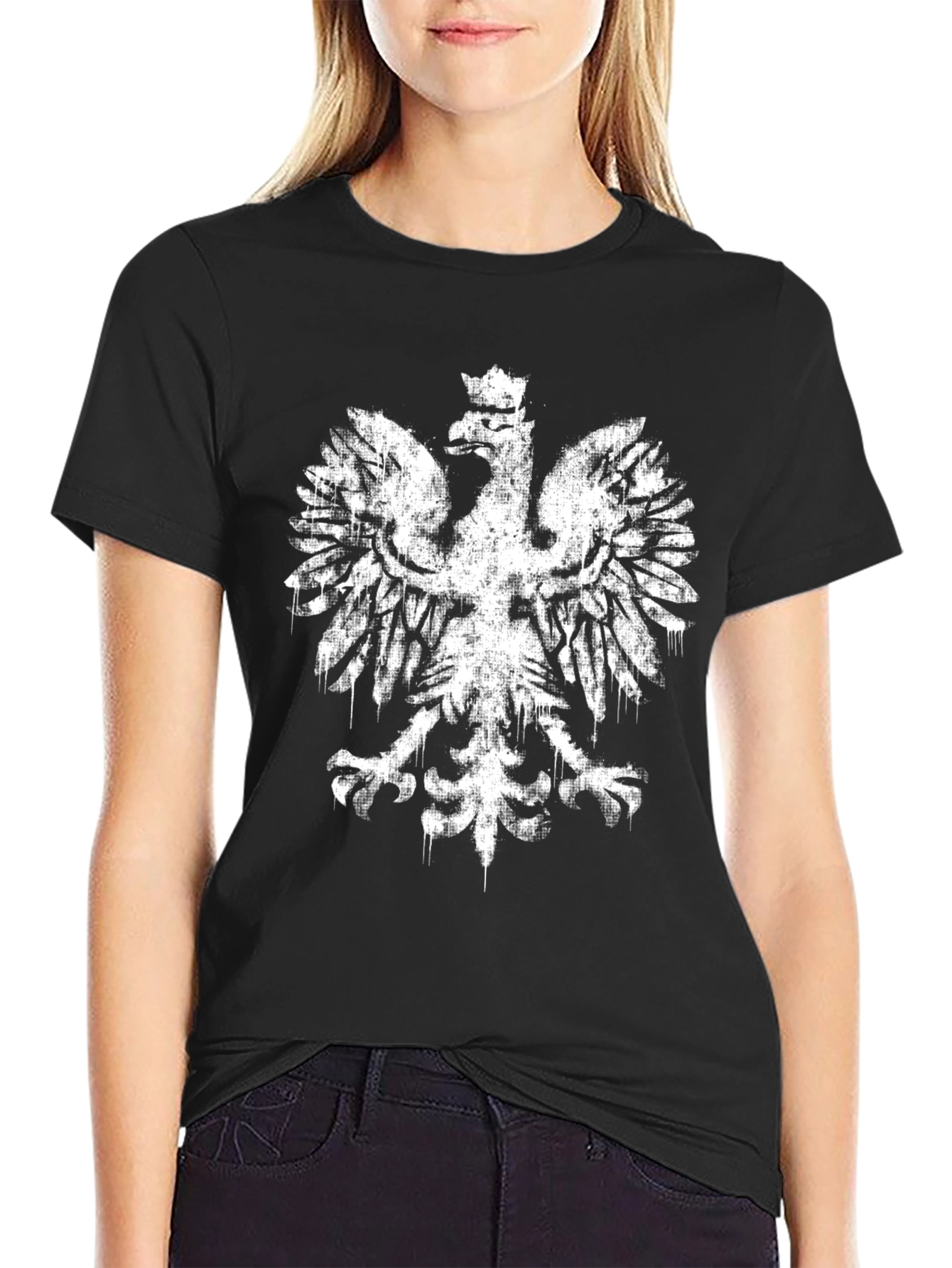 Polish Eagle T-Shirt - Black Graphic Tee