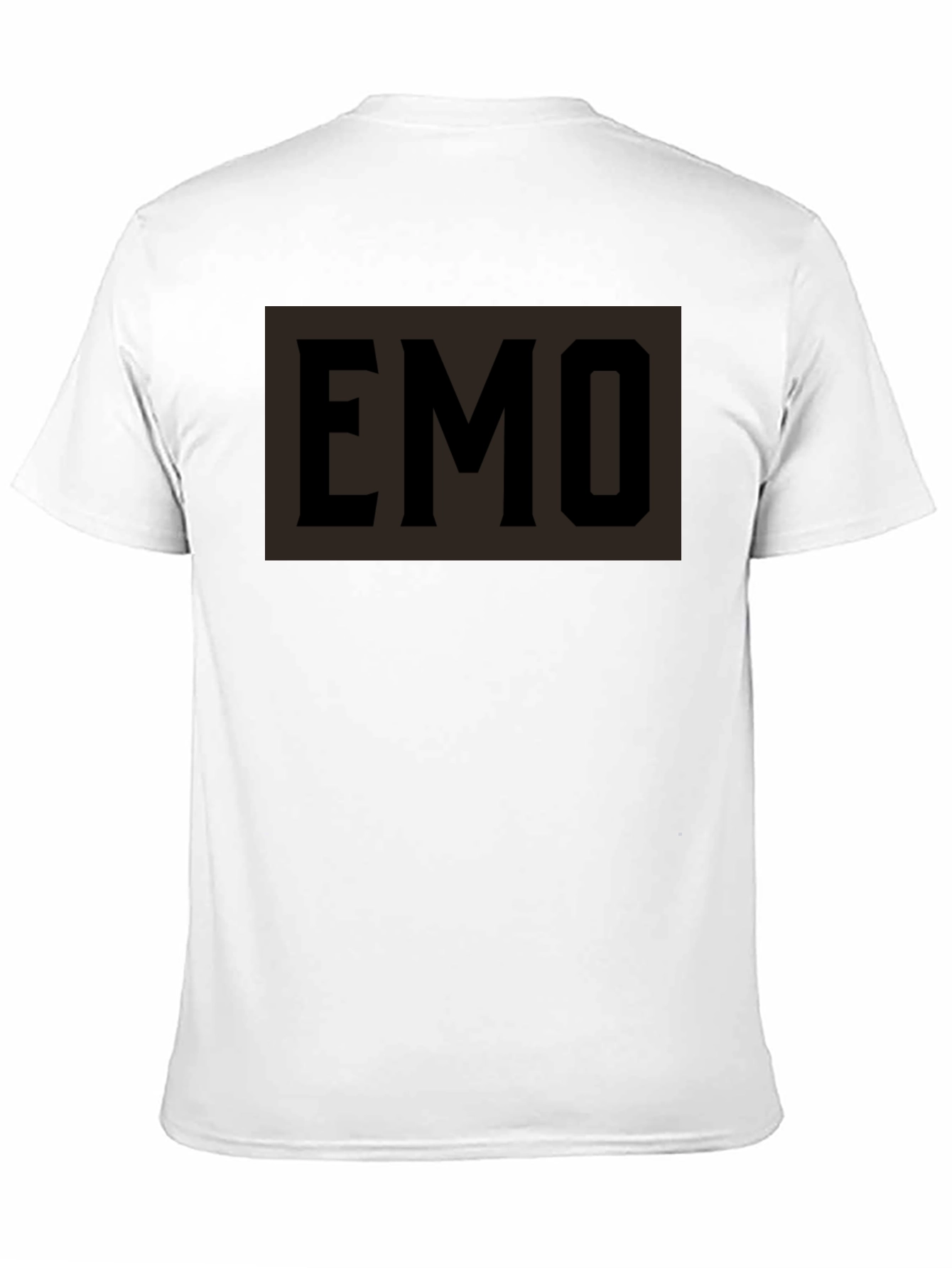Emo Graphic T-Shirt - Black Crew Neck Tee