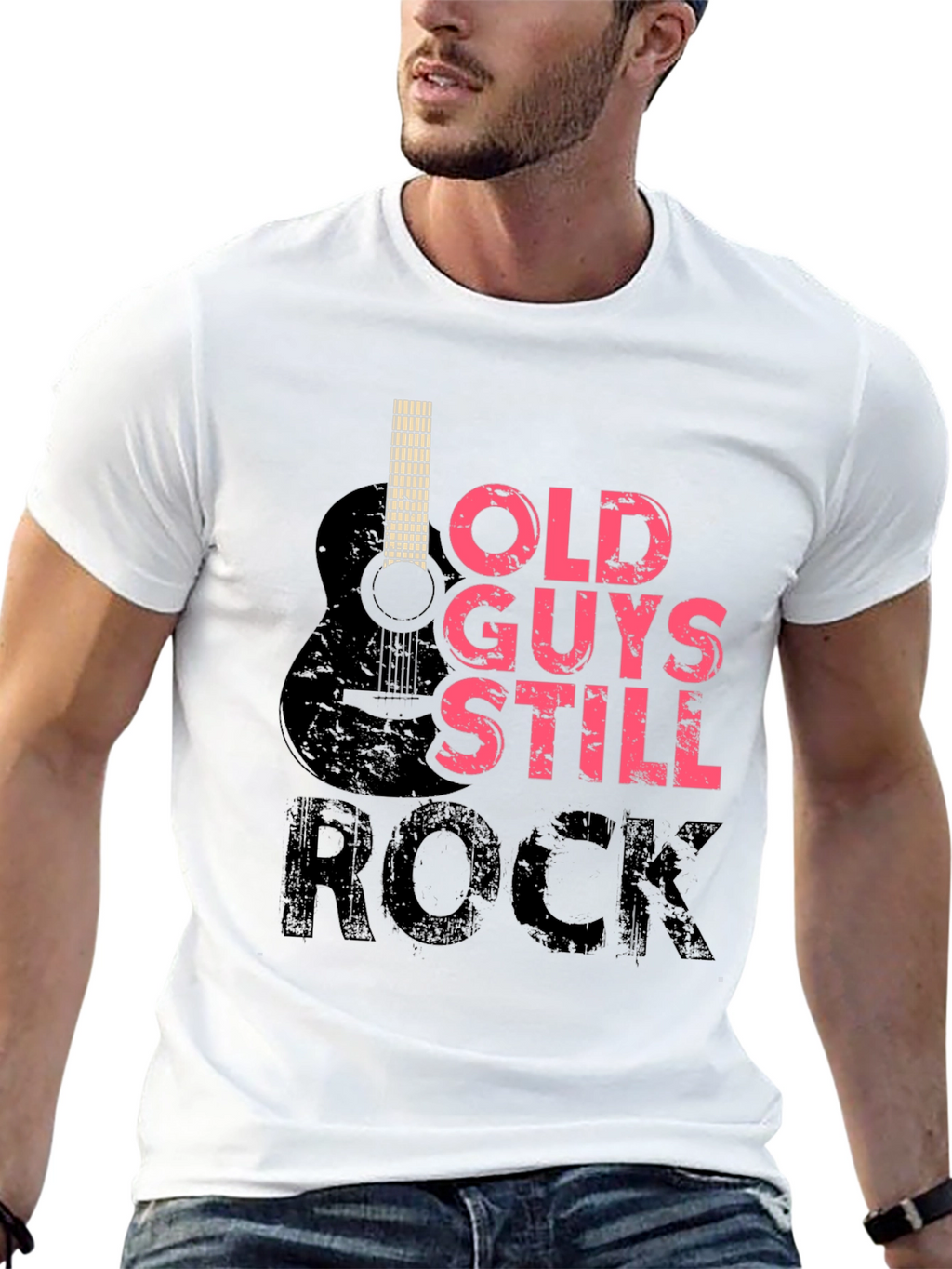 Old Guys Still Rock Guitar T-Shirt