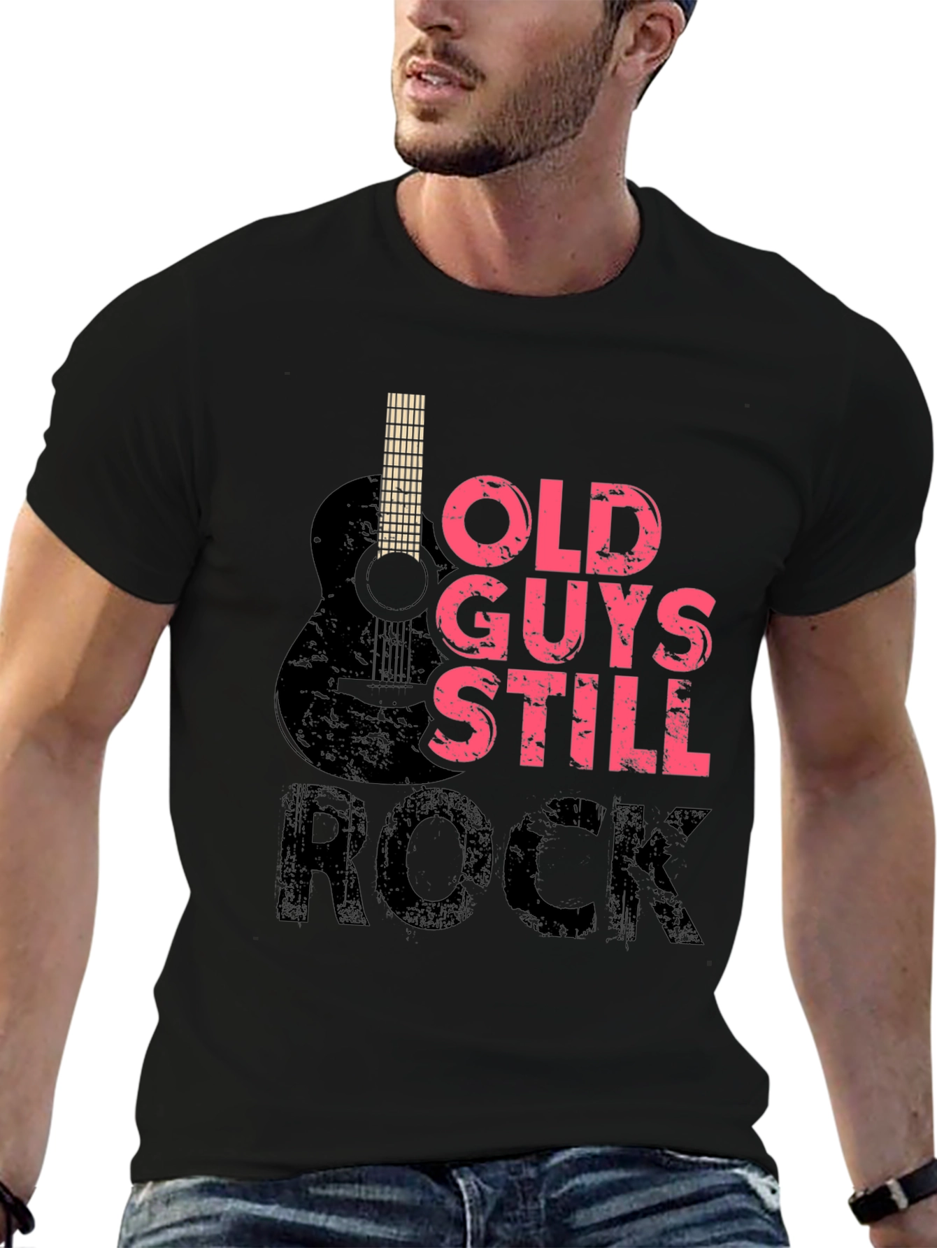 Old Guys Still Rock Guitar T-Shirt