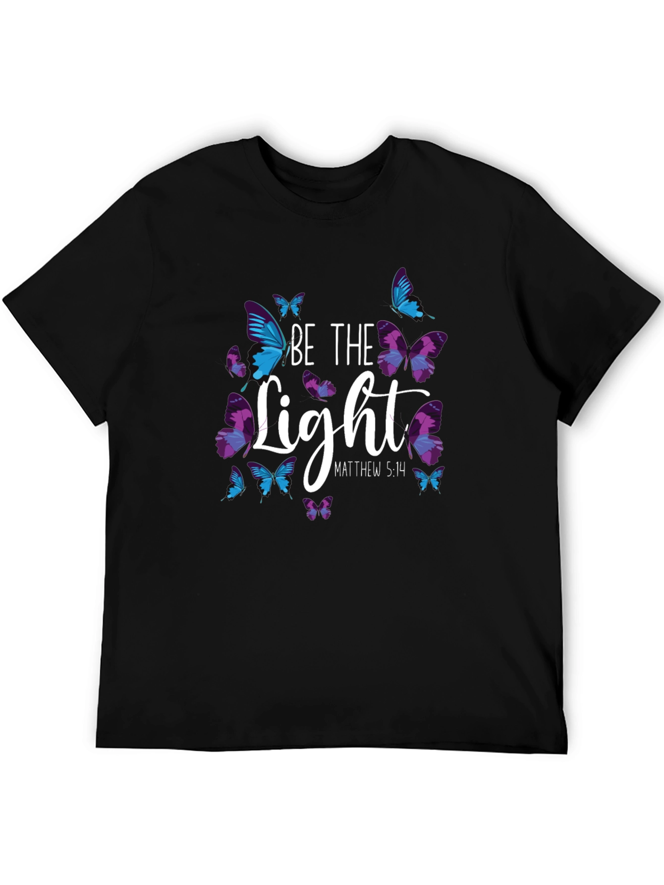 Be The Light Butterfly Graphic T-Shirt
