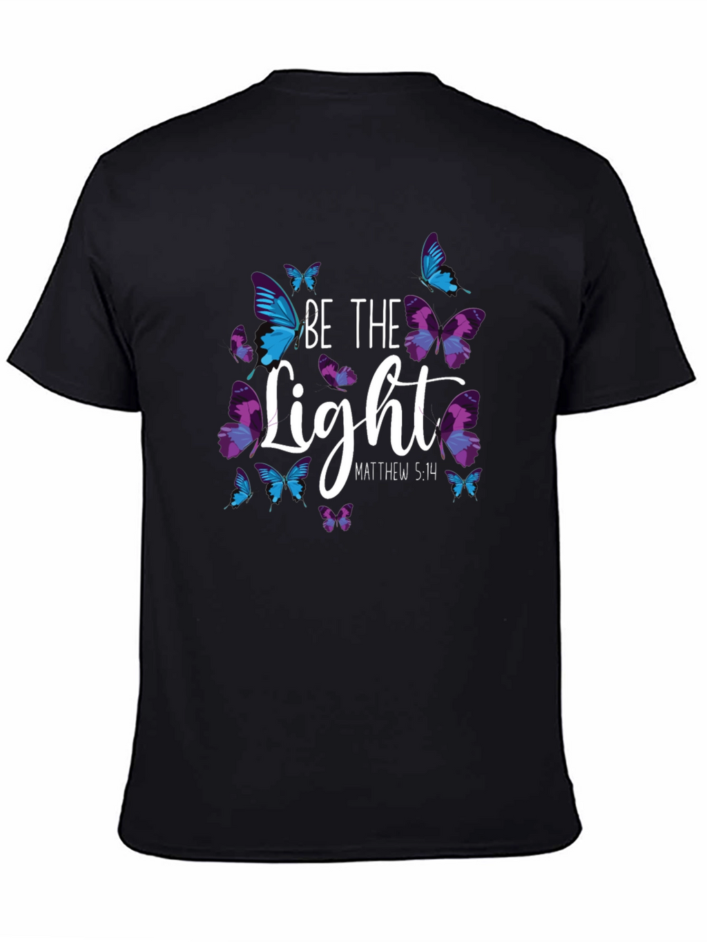 Be The Light Butterfly Graphic T-Shirt
