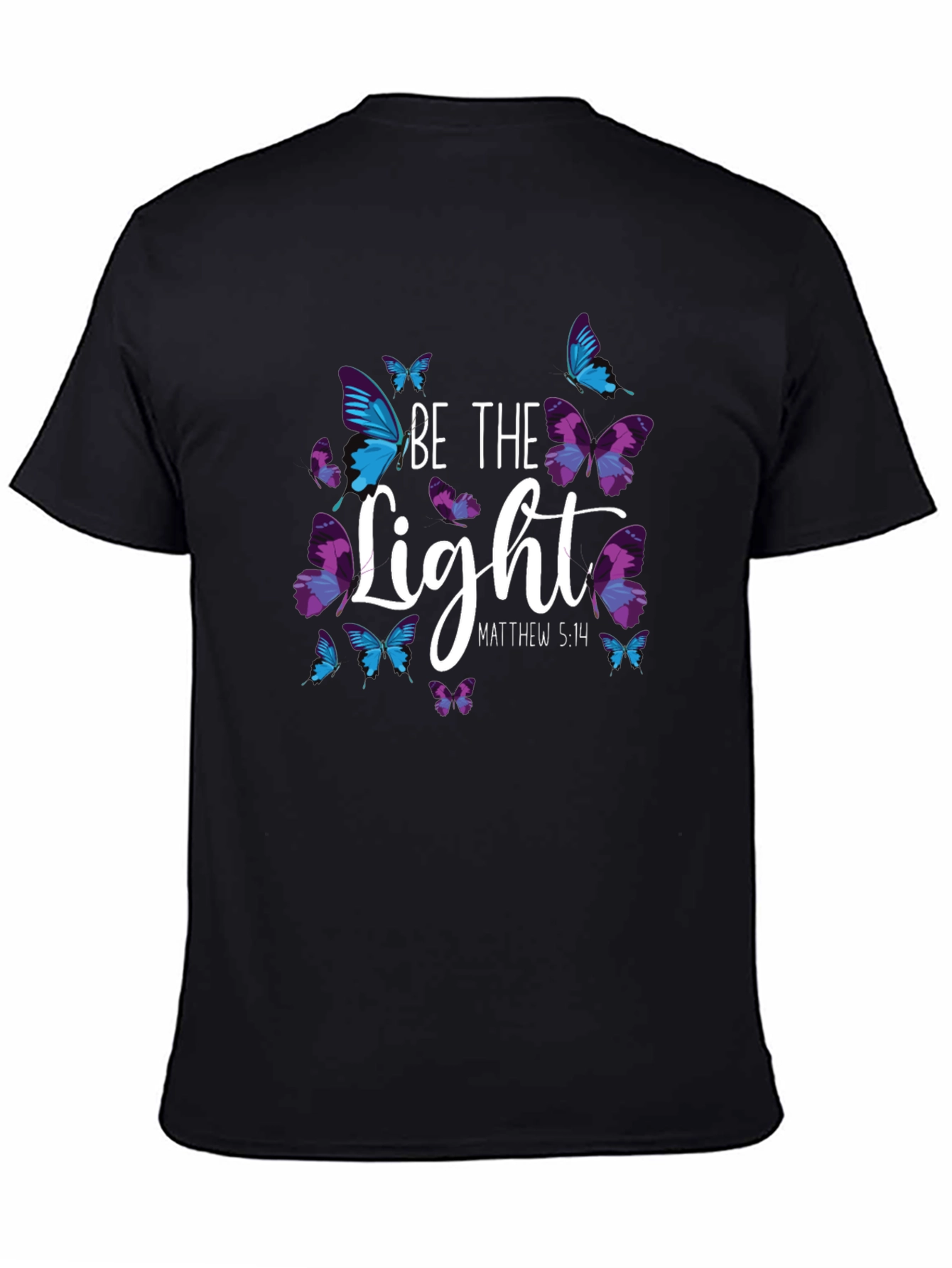 Be The Light Butterfly Graphic T-Shirt