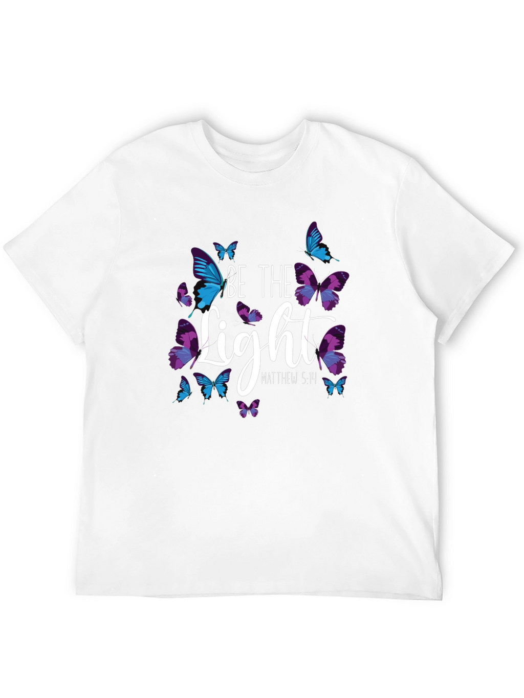 Be The Light Butterfly Graphic T-Shirt
