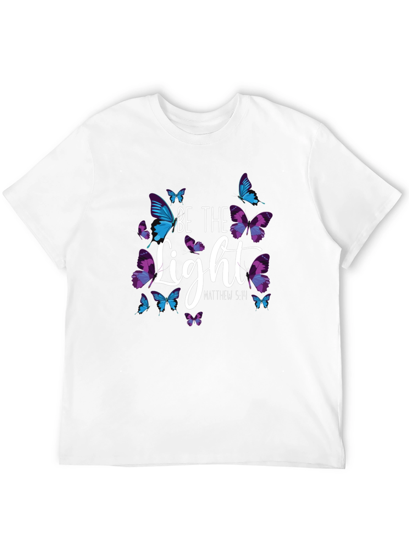 Be The Light Butterfly Graphic T-Shirt