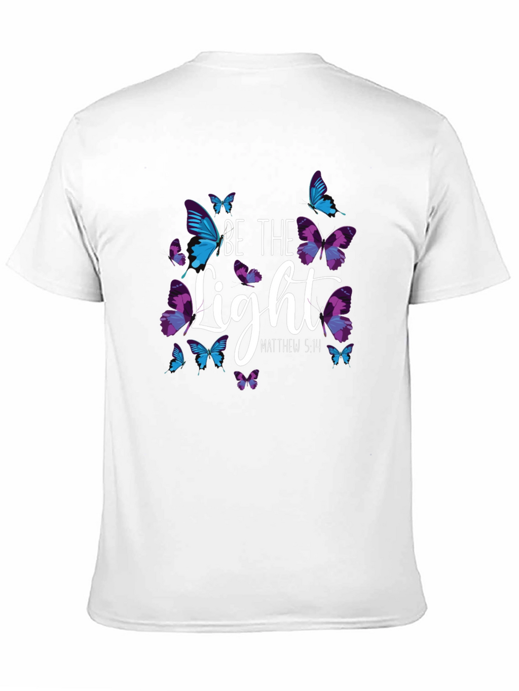 Be The Light Butterfly Graphic T-Shirt