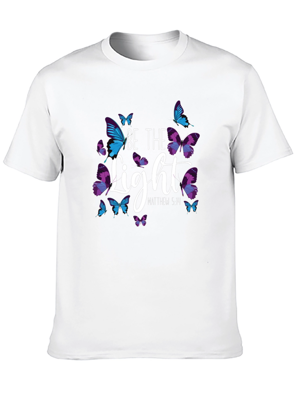 Be The Light Butterfly Graphic T-Shirt