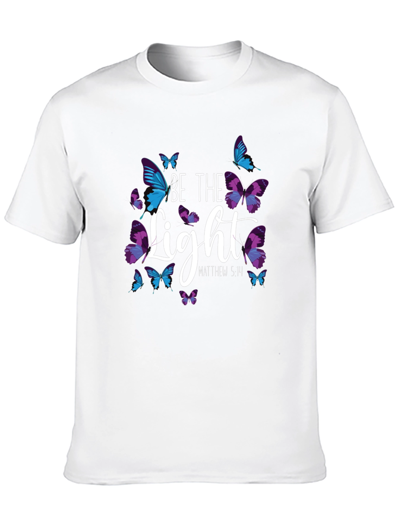 Be The Light Butterfly Graphic T-Shirt