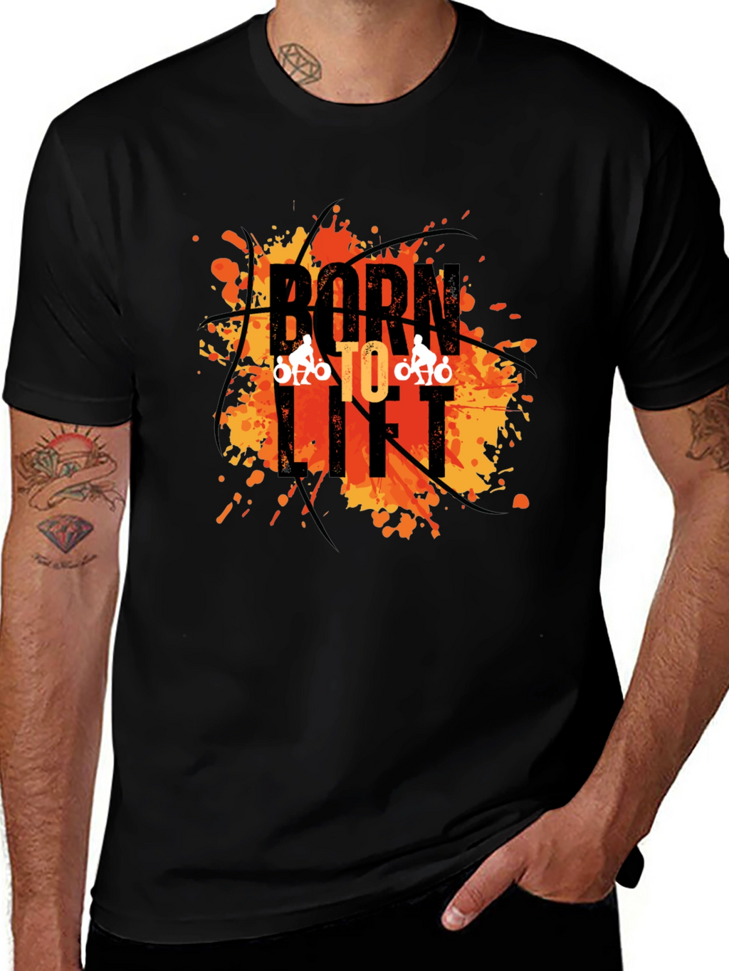 Born to Lift Graphic Tee - Black