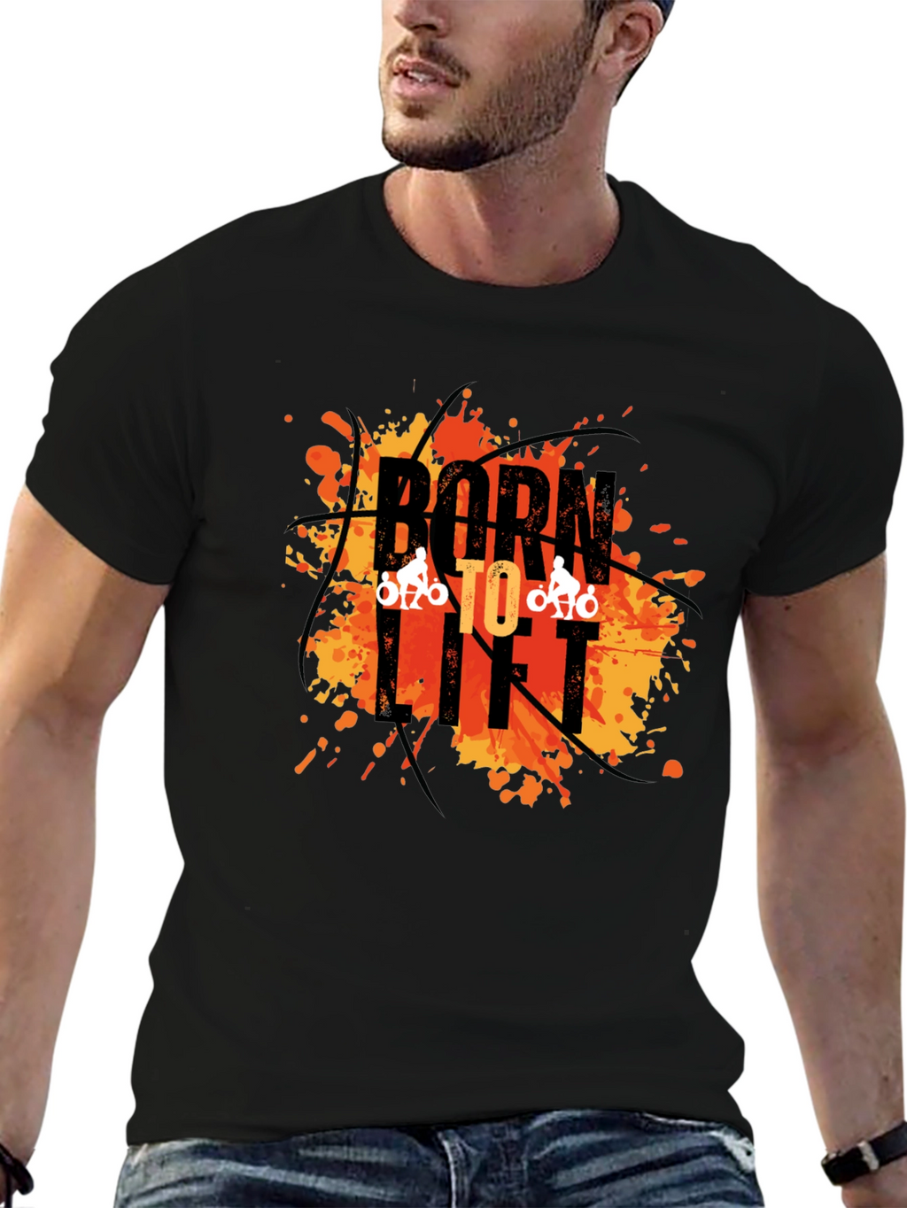 Born to Lift Graphic Tee - Black