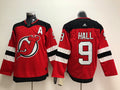 Men's New Jerseys Devils Taylor Hall #9 Red Player Game Jerseys