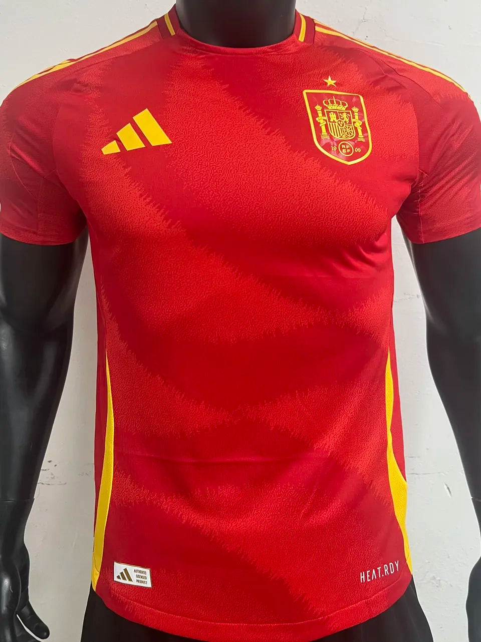 2024/25 Spain Home Red Player Version Soccer Jersey Front