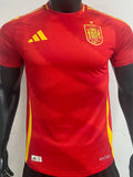 2024/25 Spain Home Red Player Version Soccer Jersey Front