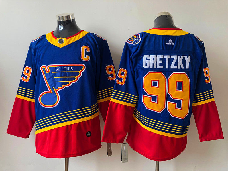 Men's St. Louis Blues Wayne Gretzky #99 Blue Breakaway Player Jerseys