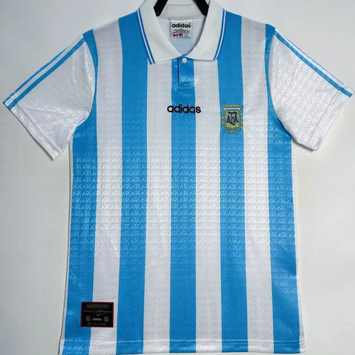 1994 Argentina Home Retro Soccer Jersey Front