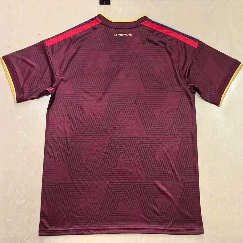 2026/27 Venezuela Home Red Fans Soccer Jersey Back