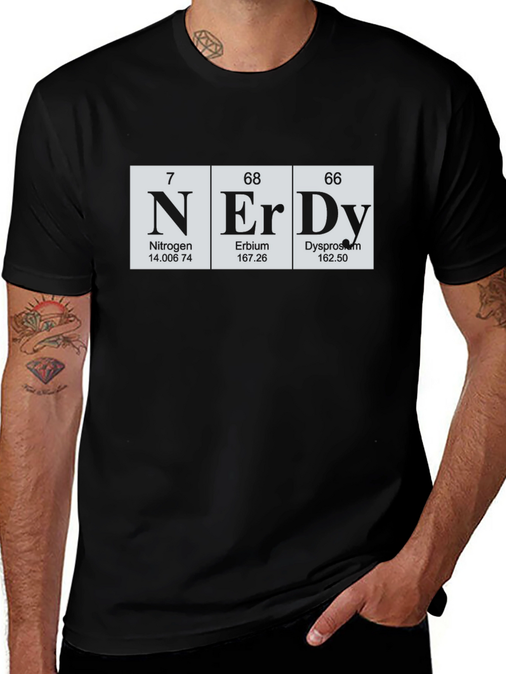 Nerd Periodic Table T-Shirt Science Geek Tee
