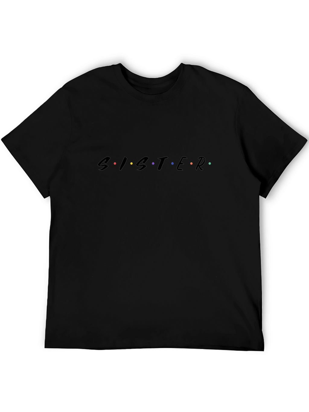 Sister Friends Inspired Black T-Shirt