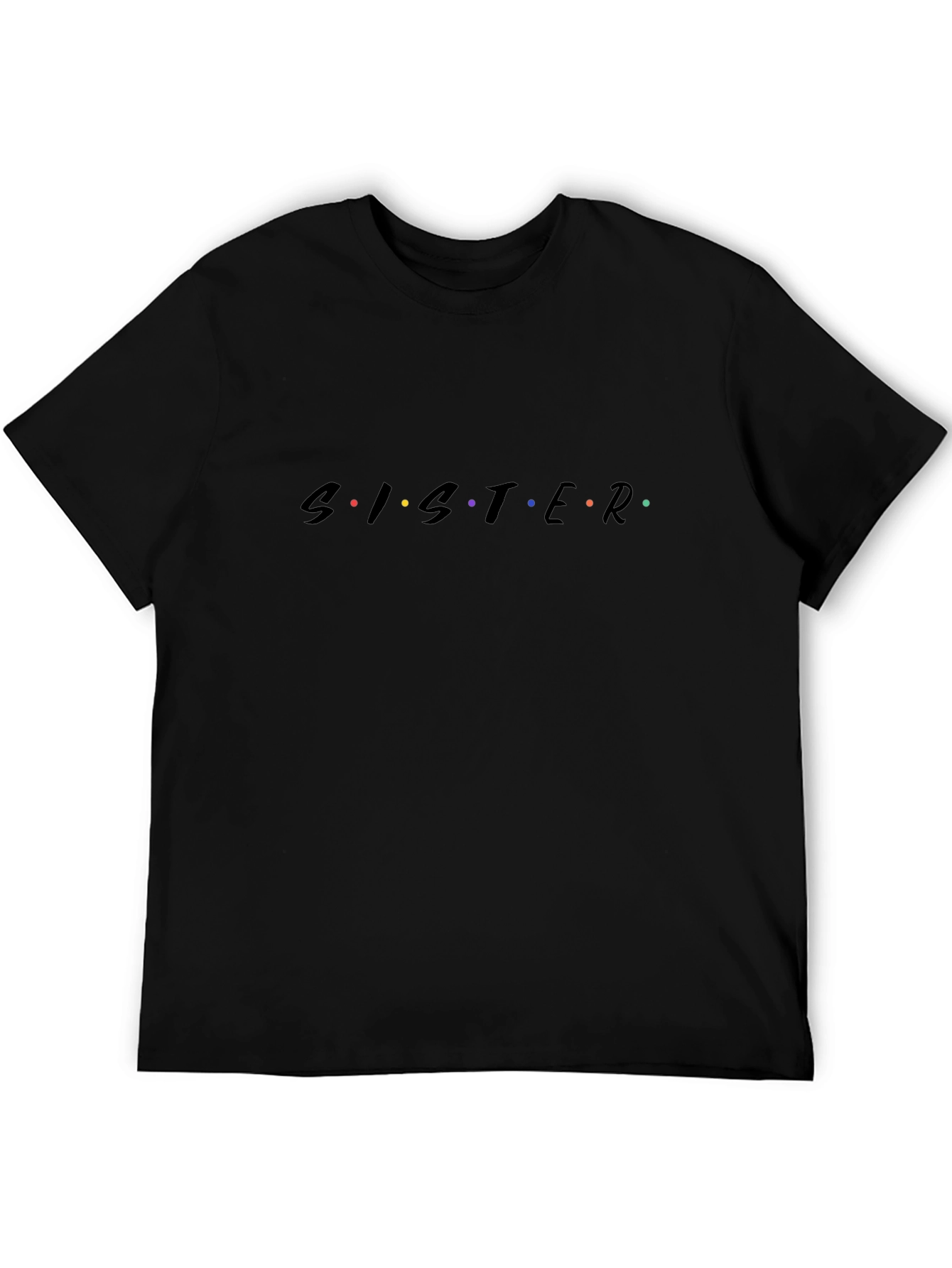 Sister Friends Inspired Black T-Shirt