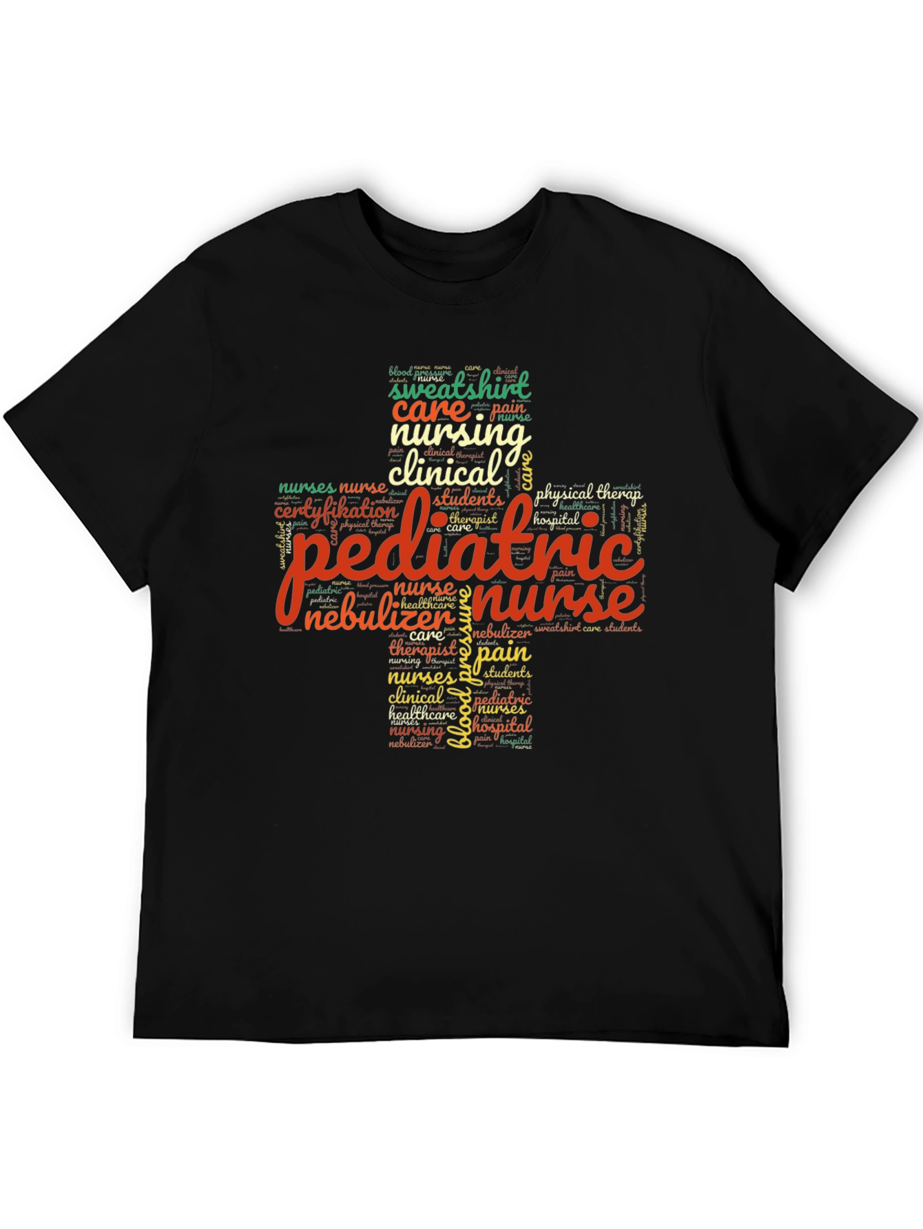 Pediatric Nurse Word Art T-Shirt - Unisex