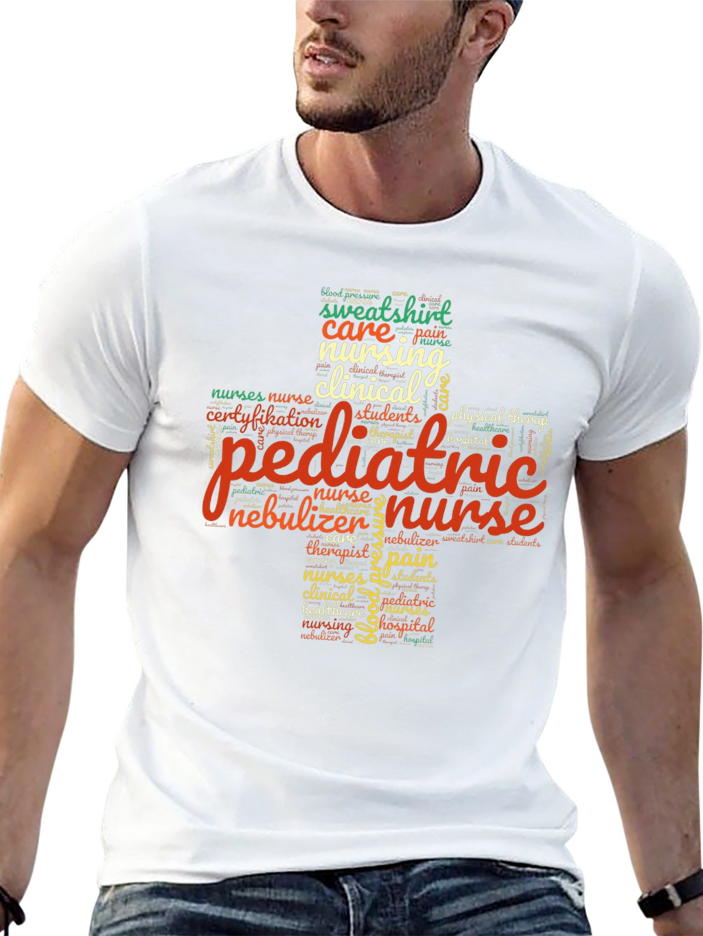 Pediatric Nurse Word Art T-Shirt - Unisex